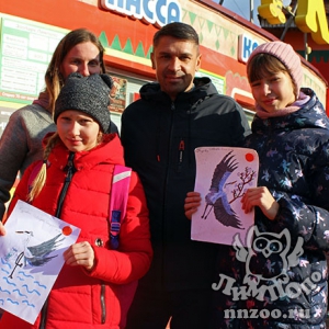 В зоопарке «Лимпопо» прошла тематическая акция, посвященная Всемирному дню белых журавлей